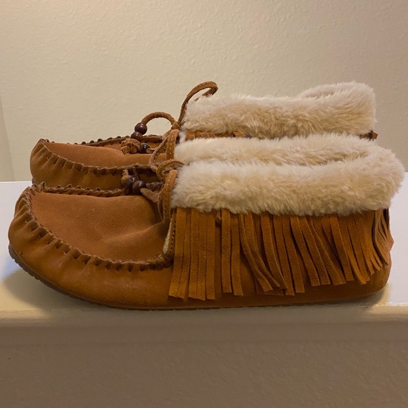 moccasins with fur lining
